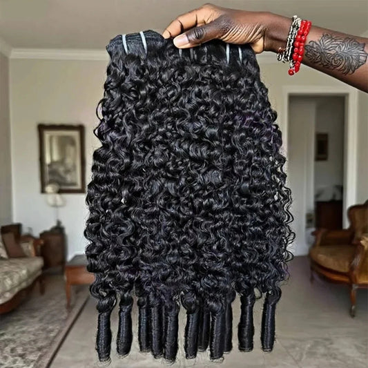 Lodmemo Beaufox Burmese Curly Hair Bundles Pixie Curly Bundles Human Hair Virgin 10A Grade 100% Human Virgin Hair unprocessed Human Hair