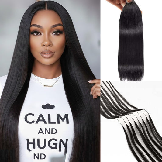 Bone Straight Crochet Human Hair for Boho Braid Styles Miracle Knots Compatible Time-Saving & Lightweight