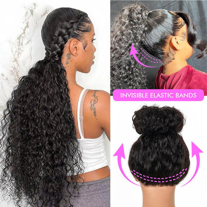 Lodmemo Deep Curly Invisi Strap Snug Fit 360 Transparent Curly Lace Frontal Bleached Knots Pre Cut Lace Wig