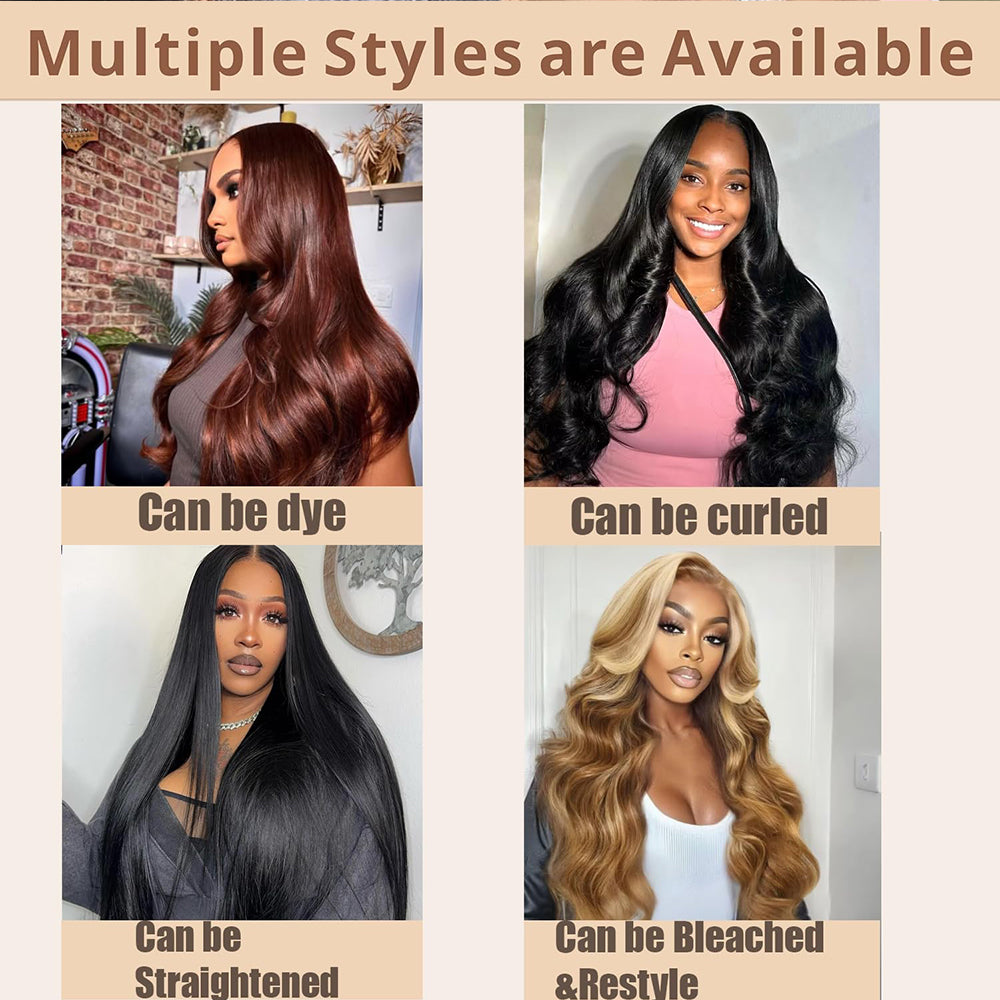 Lodmemo Body Wave Half Wig Human Hair Glueless Wigs With Drawstring Flip Over Wig Beginner Friendly