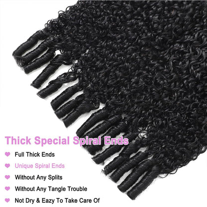 Lodmemo Beaufox Burmese Curly Hair Bundles Pixie Curly Bundles Human Hair Virgin 10A Grade 100% Human Virgin Hair unprocessed Human Hair