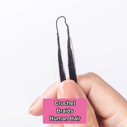 Bone Straight Crochet Human Hair for Boho Braid Styles Miracle Knots Compatible Time-Saving & Lightweight