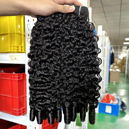 Lodmemo Beaufox Burmese Curly Hair Bundles Pixie Curly Bundles Human Hair Virgin 10A Grade 100% Human Virgin Hair unprocessed Human Hair