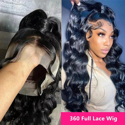 Body Wave 360 Invisible Strap Snug Fit 360 HD Transparent 360 Lace Frontal Bleached Knots Pre Cut Lace Wig
