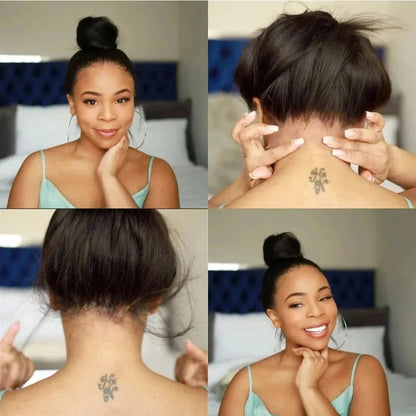 Lodmemo  Bone Straight Wave 360 Invisible Strap Lace Frontal HD Transparent Bleached Knots Pre Cut Lace Wig