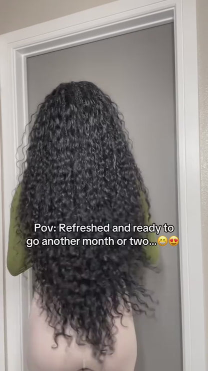 Lodmemo Deep Wave Bulk Boho Braids Human Hair Natural Color No Weft Boho Hair For Braiding 1/3/4 Packs